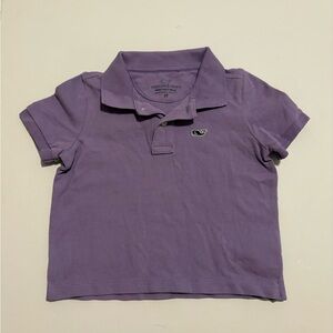 Vineyard Vines Kids Lavender Heritage Polo Shirt 2T